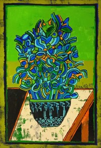 Anwar Maqsood, 24 x 36 Inch, Acrylic on Canvas, Floral Painting, AC-AWM-095